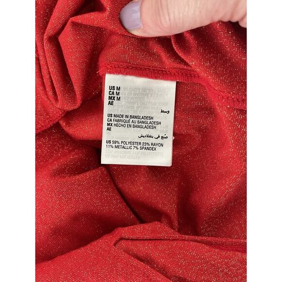 I.n.c. International Concepts 2-Pc. Set Sparkle Red Robe &‎ Chemise Size M NWT - Picture 4 of 5